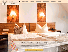 Tablet Screenshot of hotel-hirsch-prediger.de